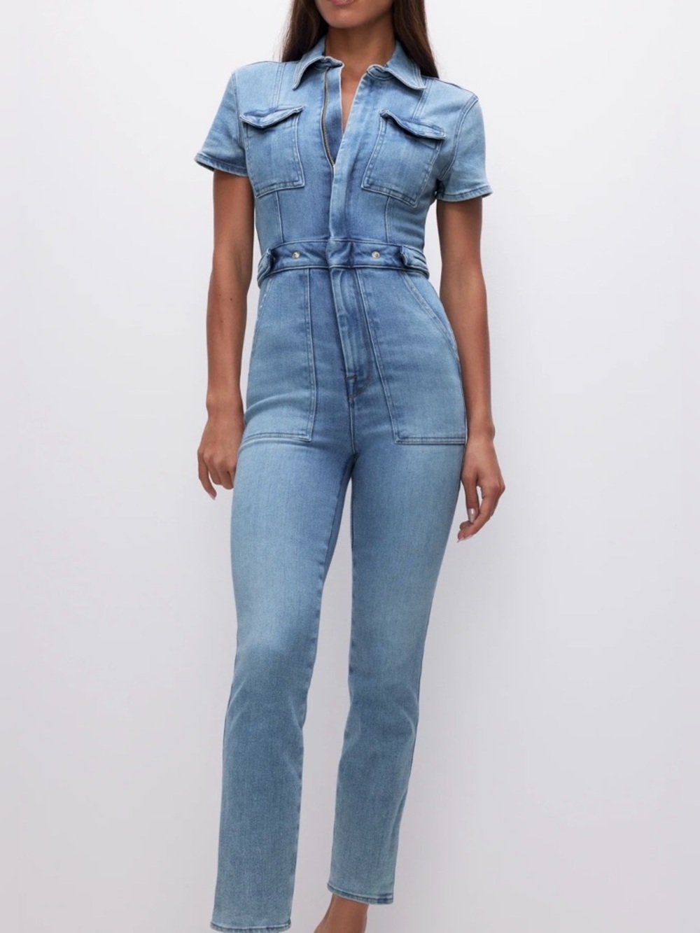 Good American Blue274 Denim Jumpsuit